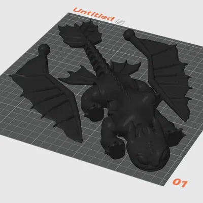 Rồng Toothless - STL remix