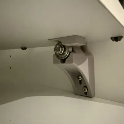 IKEA Rationell tủ bếp góc: bracket đỡ kệ kéo carousel (hợp Utrusta)