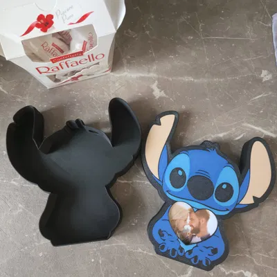 Hộp quà Valentine Stitch – Khung ảnh trái tim & chỗ cắm hoa hồng