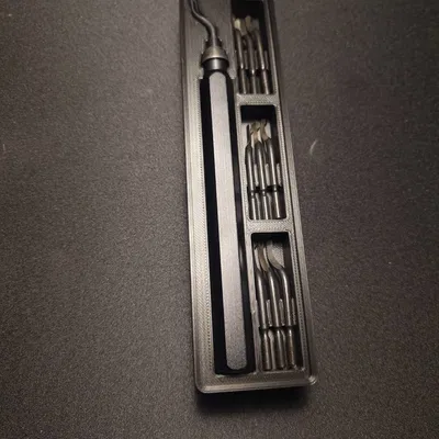 Hộp Gridfinity cho deburring tool (tay cầm 115 mm)