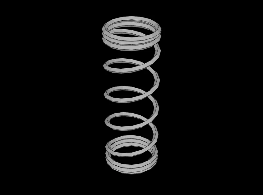 Lò xo tương thích LEGO (71953.dat) cho Technic Shock Absorber 6.5L Stiff - Image 1