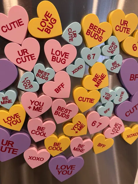 Nam châm kẹo Conversation Heart - Nhỏ, Vừa, Lớn - Image 1