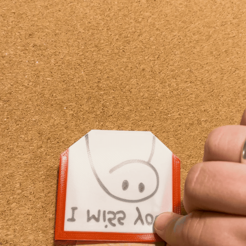 Thiệp Pop-Up Ôm 3D "I Miss You This Much" (Gấp Phẳng, In 3 Màu) - Thumbnail 2