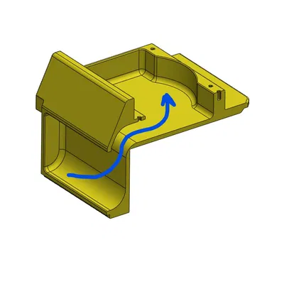 Shroud hút gió hông - Frame 4000D