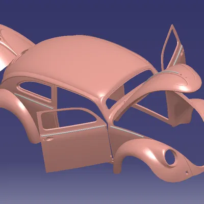 VW Beetle Split Window Bị Chopped Mái (Chopped VW Split Window)