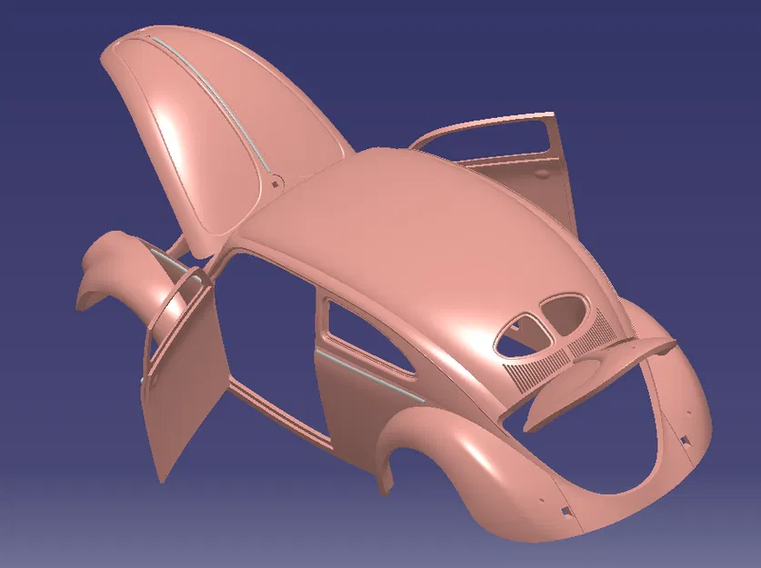 VW Beetle Split Window Bị Chopped Mái (Chopped VW Split Window) - Image 2