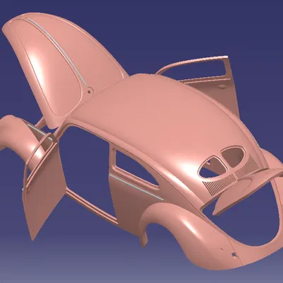 VW Beetle Split Window Bị Chopped Mái (Chopped VW Split Window)