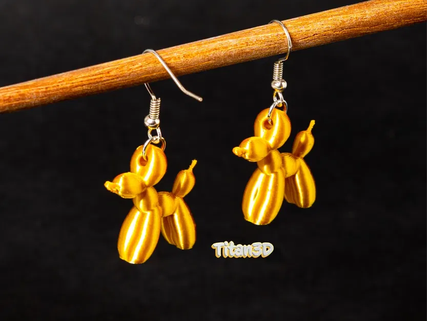 Bông tai Chó Bong Bóng (Ballon Dog Earrings) - Image 1