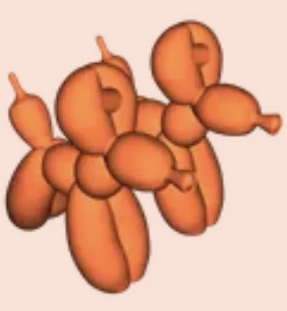 Bông tai Chó Bong Bóng (Ballon Dog Earrings) - Image 2