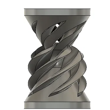 Đồ chơi fidget sablier với vòng xoắn ốc bên trong (indoor spere spiral)