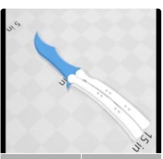 Butterfly Knife Print in Place (Dao bướm in tại chỗ) - Image 1