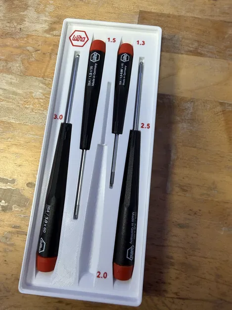 Khay Gridfinity Wiha 264 – bộ lục giác bi (ball end) hệ metric - Image 1