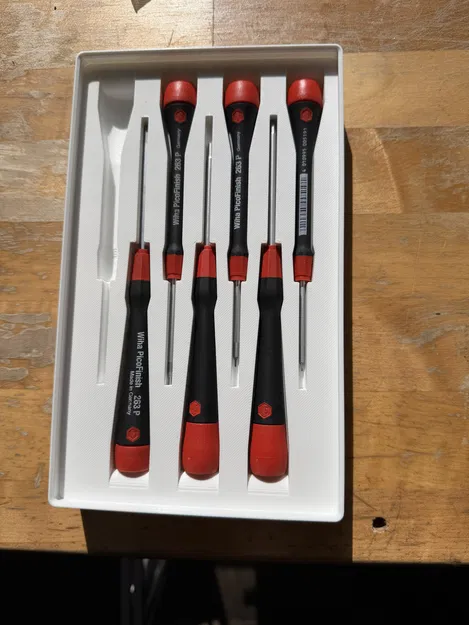 Khay Gridfinity cho Wiha 263 P – bộ hex driver hệ metric - Image 1