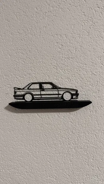 BMW E30 wallart – Tranh treo tường - Image 1