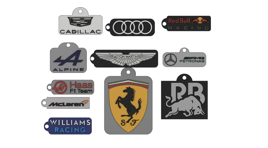 Móc khóa logo các đội Formula One (2026) - Image 1