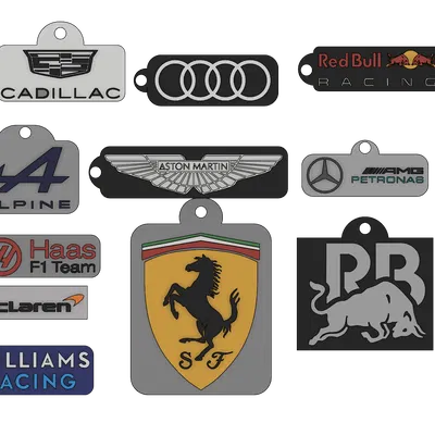 Móc khóa logo các đội Formula One (2026)