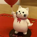 Floating Heart Kitty – Mèo Ú Nu Ôm Bóng Trái Tim Bay - Thumbnail 2
