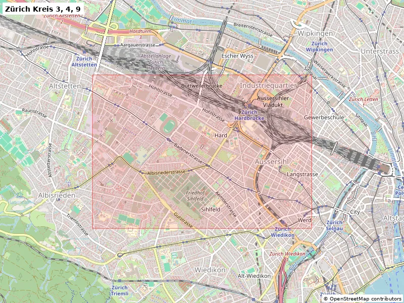 Zürich Kreis 3, 4, 9 (Thụy Sĩ) - Mô hình thu nhỏ 3D địa hình - Image 8