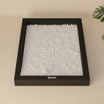 Zürich, Thụy Sĩ - Mô hình 3D thu nhỏ