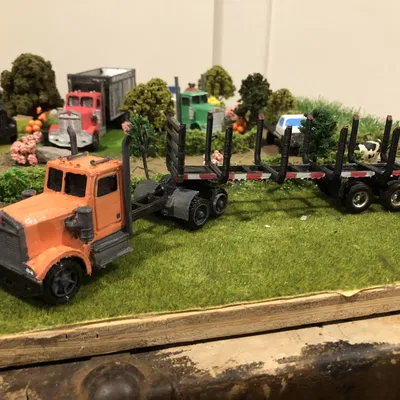 Rơ-moóc chở gỗ tỉ lệ 1/64 (1/64 scale log trailer)