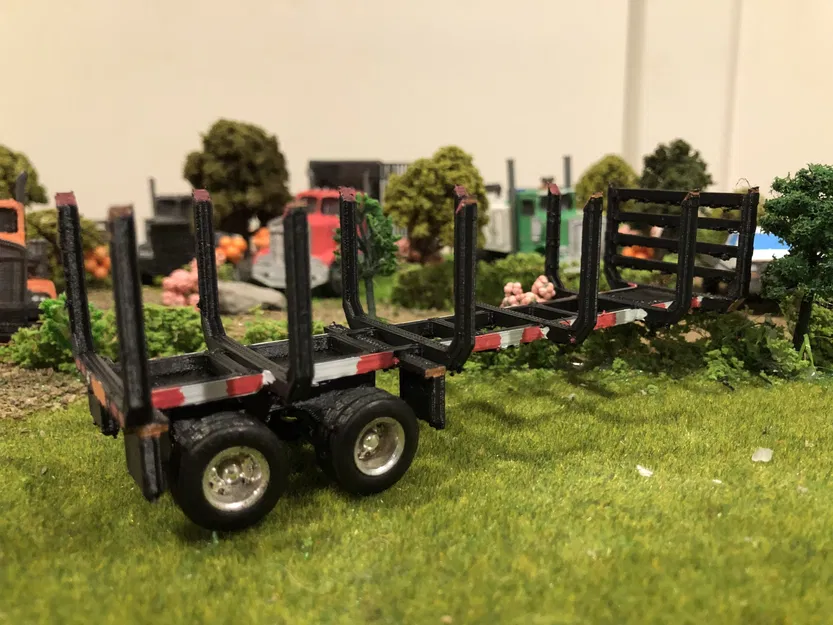 Rơ-moóc chở gỗ tỉ lệ 1/64 (1/64 scale log trailer) - Image 2