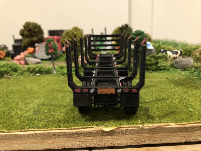 Rơ-moóc chở gỗ tỉ lệ 1/64 (1/64 scale log trailer) - Image 4