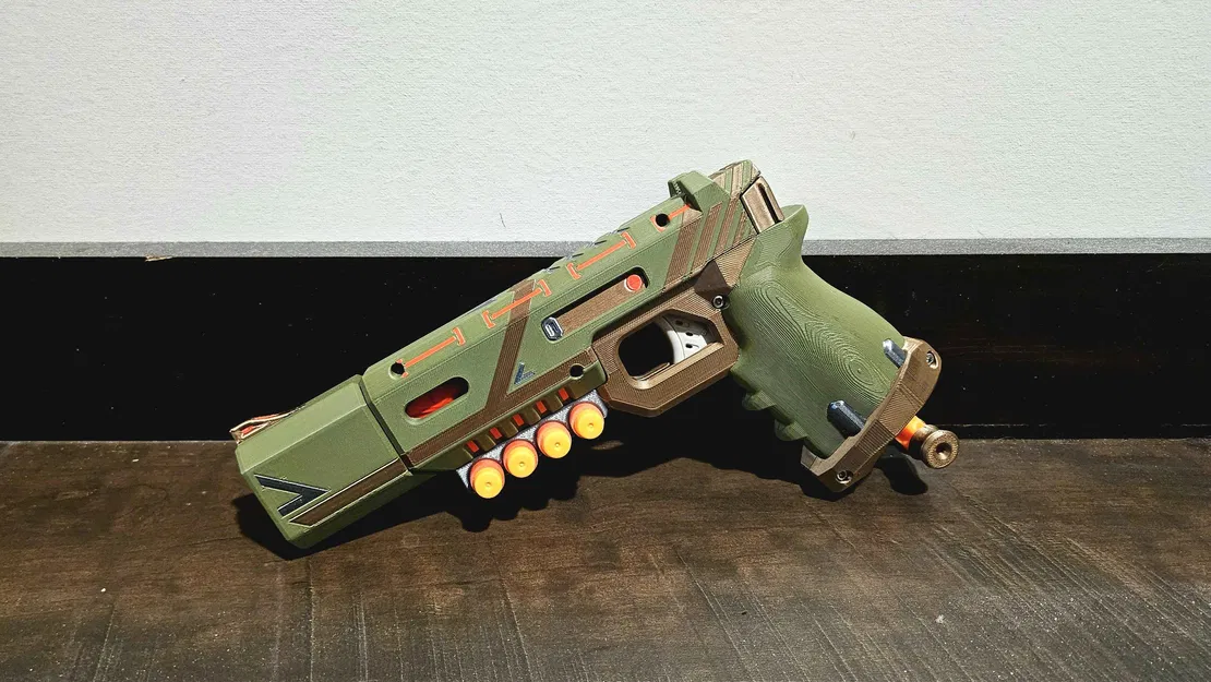 Tech Hecate (súng lục Nerf) – bộ lắp ráp in nhiều màu - Image 1