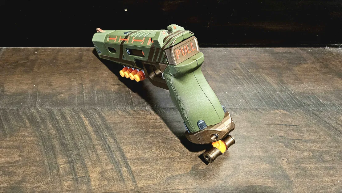 Tech Hecate (súng lục Nerf) – bộ lắp ráp in nhiều màu - Image 3