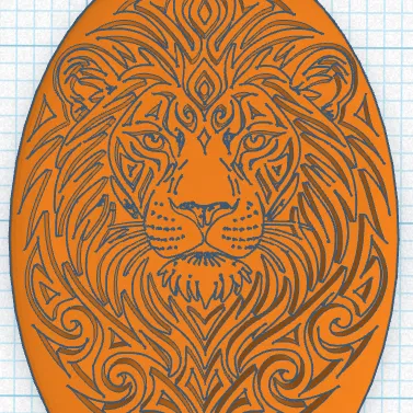 Móc khóa sư tử (llavero leon)