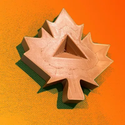 Kệ trưng Megaminx Rubik: lá phong