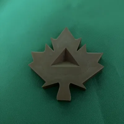 Kệ trưng Megaminx Rubik: lá phong