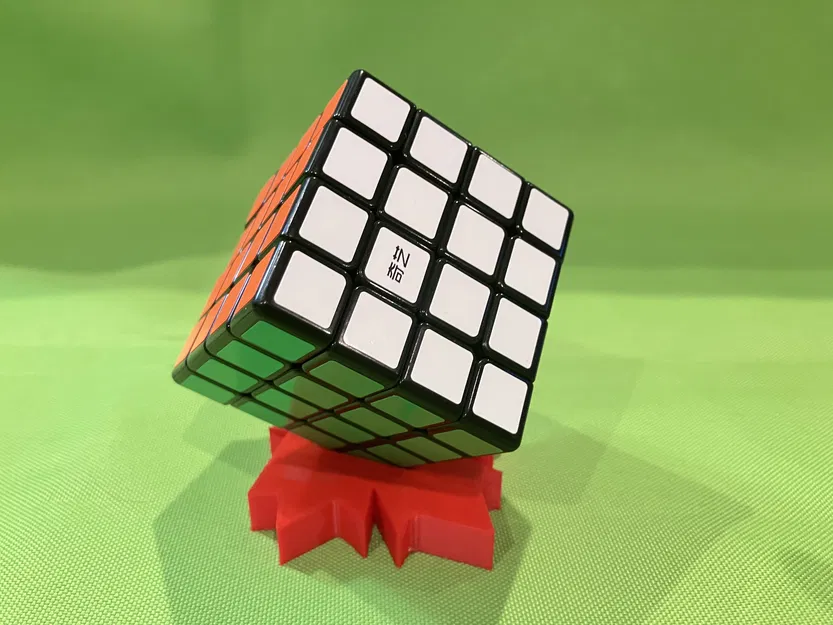 Kệ đỡ Rubik hình lá phong (Maple leaf Rubiks cube stand) - Image 5