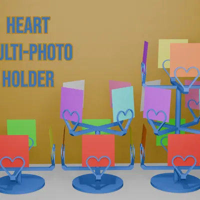 Giá Trưng Bày Ảnh Trái Tim Nhiều Khung (Heart Multi-Photo Holder)