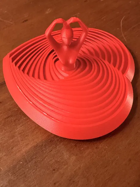 Heartbeat Dancer fidget - Valentine (Trái tim động học print-in-place) - Image 1