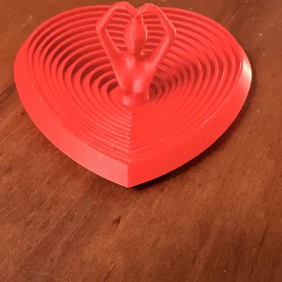 Heartbeat Dancer fidget - Valentine (Trái tim động học print-in-place)
