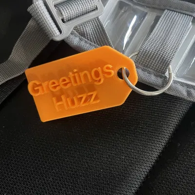 Móc khóa “Greetings huzz key chain”