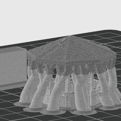 Gazebo 8 Cạnh (N Scale)