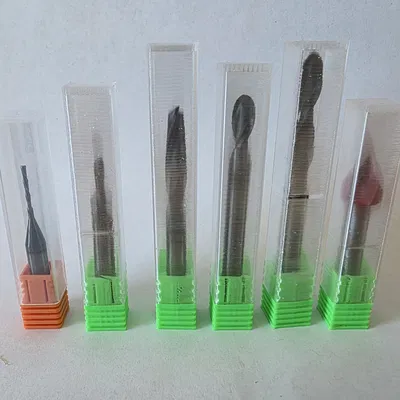 Hộp lưu trữ 1/4 inch Endmill Grip Paks