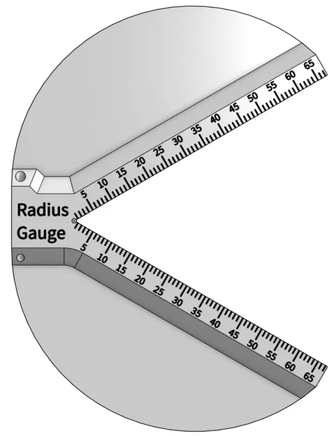 Thước đo bán kính (Radius Gauge) – Multi-Material & Multi-Colour - Image 2