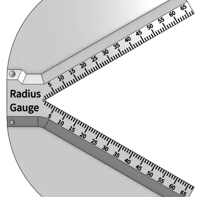 Thước đo bán kính (Radius Gauge) – Multi-Material & Multi-Colour