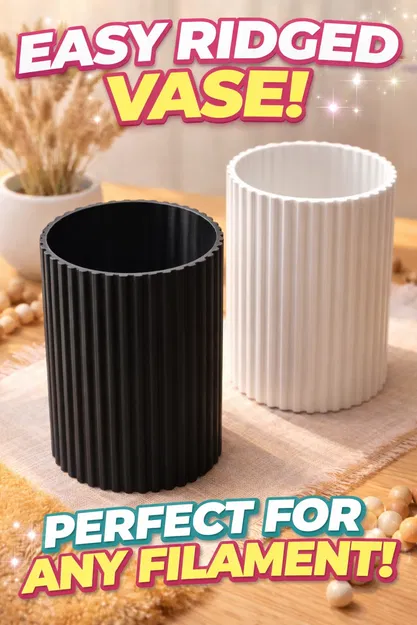 Rippleform Modern Vase – Bình hoa hiện đại tối giản - Image 1