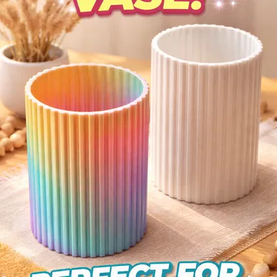 Rippleform Modern Vase – Bình hoa hiện đại tối giản