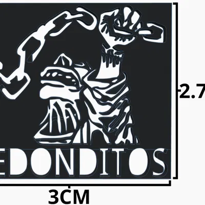 Stud free pub 85 llavero // Los redondos