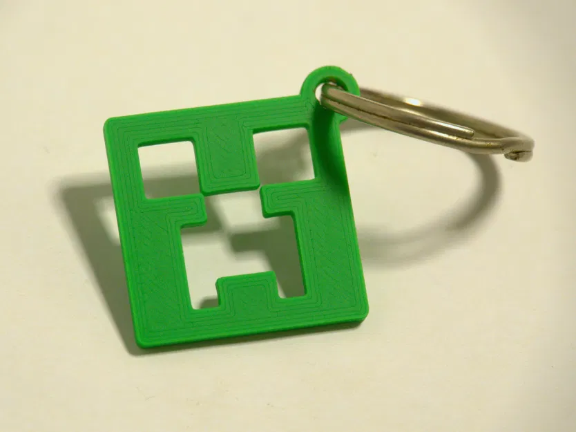 Móc khóa Minecraft Creeper Keychain Schlüsselanhänger (STL/3MF) - Image 2