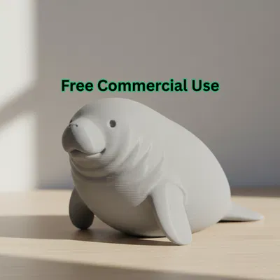 Mô Hình Lợn Biển Dễ Thương (Cute Manatee Figure)