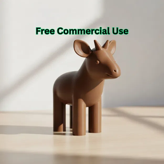 Tượng Okapi Hươu Dễ Thương - Image 1