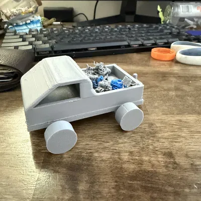 Xe tải mini thu gom rác filament (Filament Waste Mini Truck)