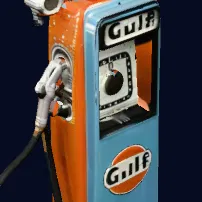 Trụ bơm xăng (Gas Pump) phong cách vintage