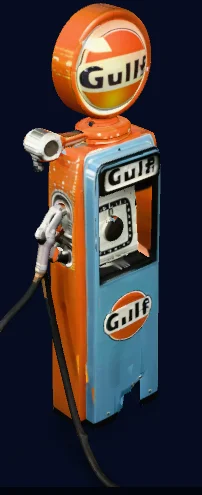 Trụ bơm xăng (Gas Pump) phong cách vintage 1