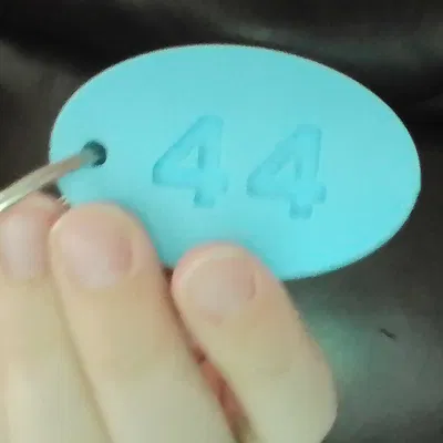 Móc khóa số 44 (44 Keychain)